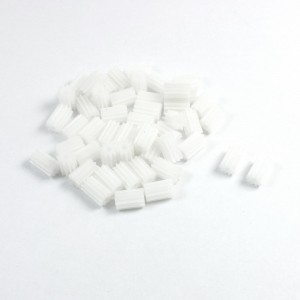 50Pcs 6mm x 2mm 10 Teeth Plastic Single Steering RC Toy Motor Spindle Gear