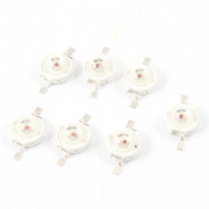 10 Pcs Energy Saving 1W Red LED Lamp Flood Light Beads Emitter 40LM