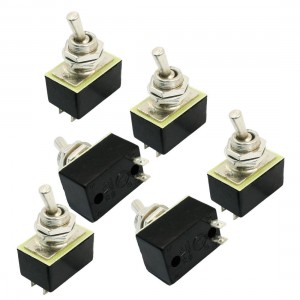SPST ON/OFF 2 Position Power Control Toggle Switch AC 110V 6A KN3A 1X1 6pcs