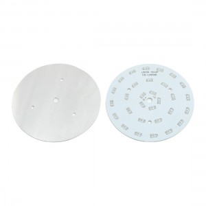 2Pcs 100mm Circle Aluminum PCB Circuit Board for 30 x 1/2W 5730 SMD LED