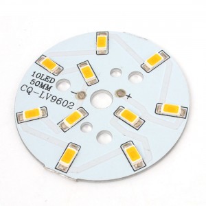 500-600LM 5W Warm White 10x 5730 SMD LED w 50mm Dia. Aluminum PCB Circuit Board