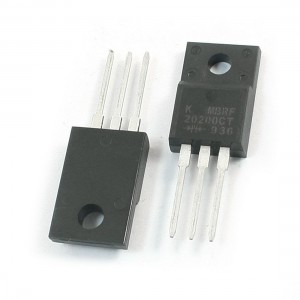 2Pcs MBRF20200CT 3 Terminals Dual High-Voltage Power Schottky Rectifier 20A 200V