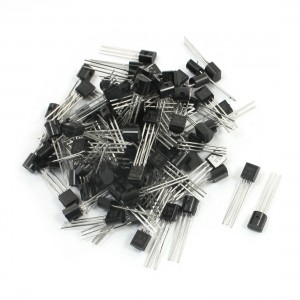 100Pcs PCB Board S9012 40V 500mA Through Hole TO-92 PNP Transistors