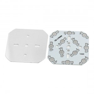2Pcs 12 x 1W 3W LED High Power Aluminum PCB Circuit Board 64mm x 64mm