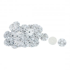 50Pcs 32mm Circle Aluminum PCB Circuit Board for 6 x 1/2W 5730 SMD LED