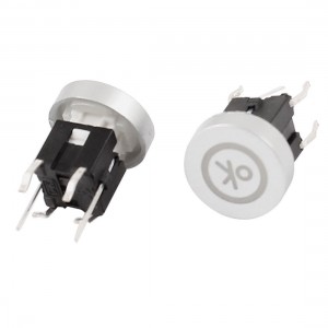 2pcs 10mmx9mm Blue LED Light Momentary 4 Pin Tactile Tact Push Button Switch