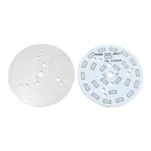 2Pcs 65mm Circle Aluminum PCB Circuit Board for 24 x 1/2W 5730 SMD LED in Series