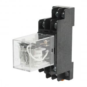 Spare Parts HH52P DC 24V 2NO 2NC General Purpose Power Relay w Base Socket