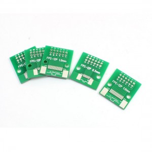 5 Pcs SMD FPC12 0.5mm to 1mm Pitch IC PCB Adapter Plate Converter Board