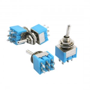 Repairing Panel Mounted 6 Pin ON/OFF/ON DPDT Toggle Switch AC 125V 6A Blue 4pcs