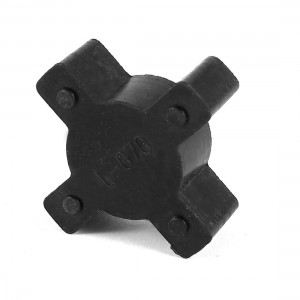 Black 35mm Diameter 4 Petals PU Coupling Shaft Center Spider Coupler Damper