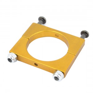 CNC Alloy 22mm Yellow Tube Boom Mount Motor Clamp for DIY Quadcopter