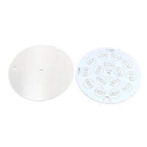 2Pcs 128mm Circle Aluminum PCB Circuit Board for 15 x 1W 3W 5W LED in Series
