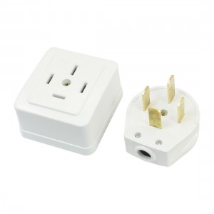 25A AC 440V 3 Phase 4 Wire 3P4W Cable Connector Industrial Socket Plug White