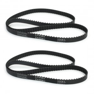 2 Pcs 320XL 32" Girth 160T Black Rubber Synchro Machine Timing Belt Replacement
