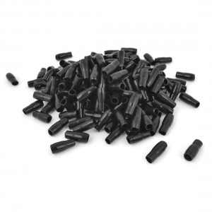 500 Pieces 5 5 6MM2 Black Soft PVC Wire Terminal Sleeves Insulating Covers Caps