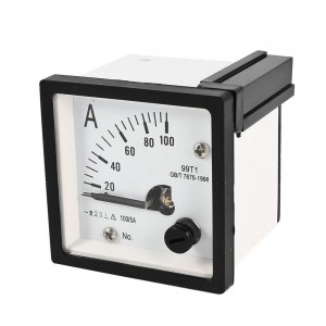 AC 0-100A Measuring Range Panel Mounting Ammeter Ampere Meter 99T1 48mm x 48mm