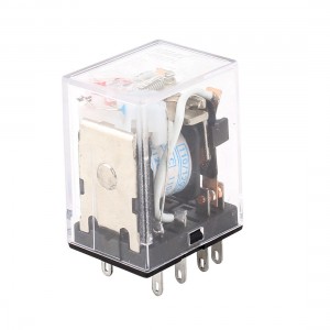 AC 110V Coil DPDT 8-Pin Red LED Lamp General Purpose Power Relay