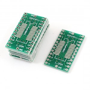 10 Pcs Double Side SOP24Pin to SSOP24Pin 1.0mm Pitch PCB Circuit Universal Board