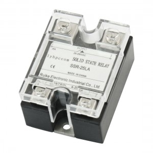 4-20mA Input AC 28-280V 25A Output Single Phase Clear Cover Solid State Relay