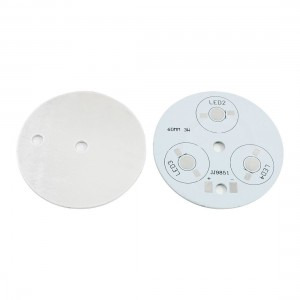 2PCS Aluminum PCB Circle Board 60mm for 3 x 1W/3W/5W LEDs Light