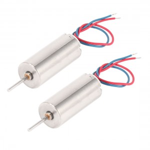 2 Pcs 50000RPM DC 3.7V 0.08A 7x16.5mm Coreless Vibrating Motors for Toys