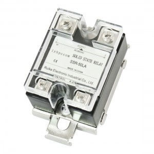 4-20mA to AC 28-280V 50A Single Phase Solid State Relay w Bracket Socket