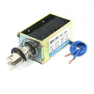 DC24V 2.5A 800g Force 10mm Stroke Pull Open Frame Solenoid Electromagnet