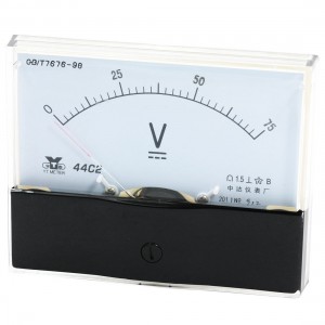 Measurement Tool Analog Panel Voltmeter DC 0 - 75V Measuring Range