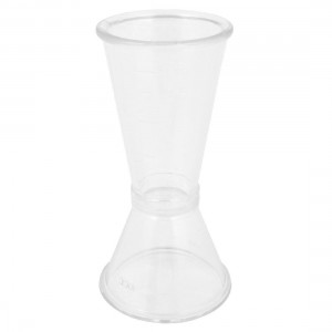 Dual Plastic Graduated Cocktail Measuring Cup Shot Jigger 20mL 10mL