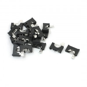 20 Pcs 3 Pins Plastic Housing CR2025 Cell Button Battery Holder Socket Case