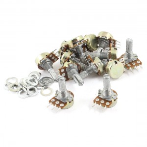 50K ohm Liner B Type Volume Knob Handle Electric Bass Potentiometer 13Pcs