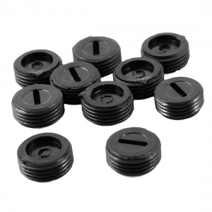 10 Pcs Plastic Electric Tool 13mm Male Thread Dia Carbon Brush Screw Holder Cap