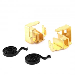 2 Pcs Replacing Parts Carbon Brush Spring w Holder Set for Bosch GWS6-100