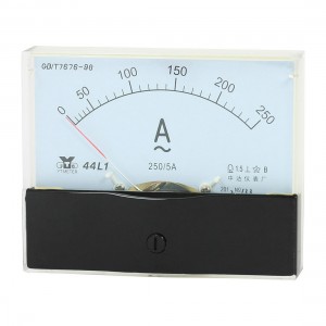 Fine Turning Dial Panel Ammeter Tester AC 0 - 250A Measuring Range 44L1
