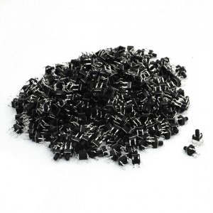 500Pcs 4.5x4.5x6mm 4Pin PCB Mount Momentary Tactile Button Switches