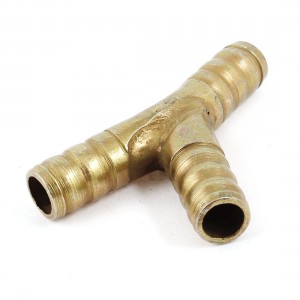 Metal 10.3mm x 7.8mm 3 Way Y Piece Air Fuel Hose Joiner