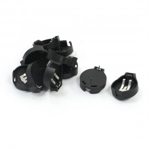 10 Pcs Round Plastic 20mm Pin Distance CR2477 Button Cell Battery Holder