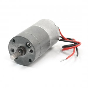 4mm Drive Shaft 75 r/min Cylindrical Geared Box Electric Motor DC 12V