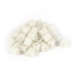 40 Pcs Insulated Nylon Screw Nut Hex Hexagonal Standoff Spacer M3x6