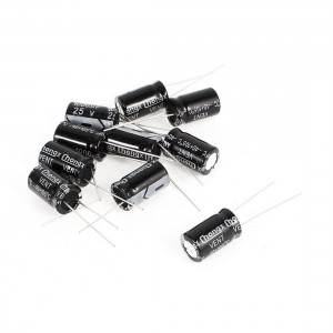 10 Pcs 25V 1000UF Radial Cylindrical Aluminum Electrolytic Capacitor