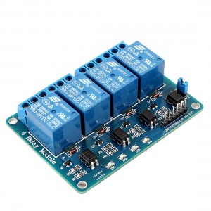 Optocoupler Shielded PCB Board Four Channel Relay Module DC 5V for PIC AVR
