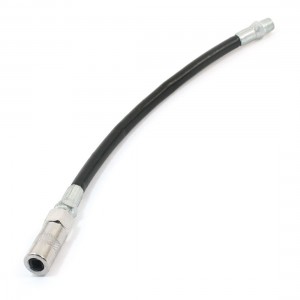 Hand Operated Whip Flexible Grease Gun Hose 4500 PSI 1/8 NPT 10.5" Long