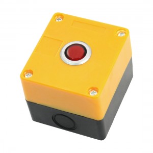 12V Yellow Plastic Case Red Signal Indicator Light Pilot Lamp w Box