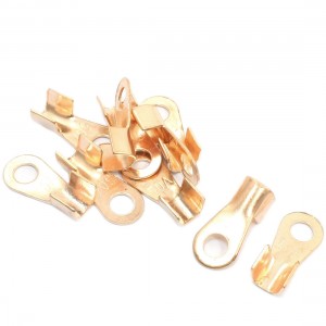 10pcs 50A Ring Tongue Cable Wiring Welding Copper Connector Terminal