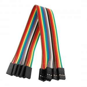 20cm 2.54mm F/F 3 Pin Solderless Colored Flexible Breadboard Jumper Wire 5 Pcs
