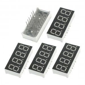5Pcs Common Anode DIP 12Pin 4 Bit Blue LED Numeric Digital Tube 30mmx14mm