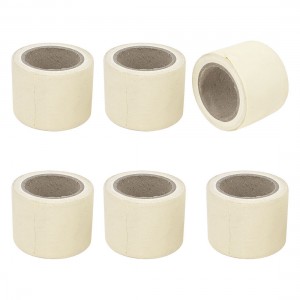 6 Pcs Air Conditioner PVC Pipe Hose Wrapping Tape Roller Ivory Color 4.5cmx7M
