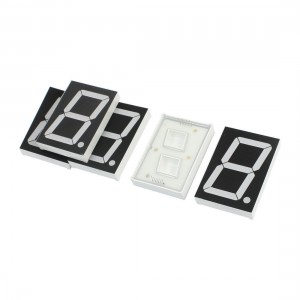 5Pcs Common Anode 10 Pin 1 Bit Red LED Display Digital Tube 70x48x12mm