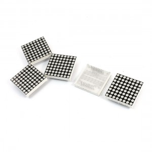 5pcs 8x8 4mm Dot Matrix Common Cathode Red LED Display Modules 1588BS